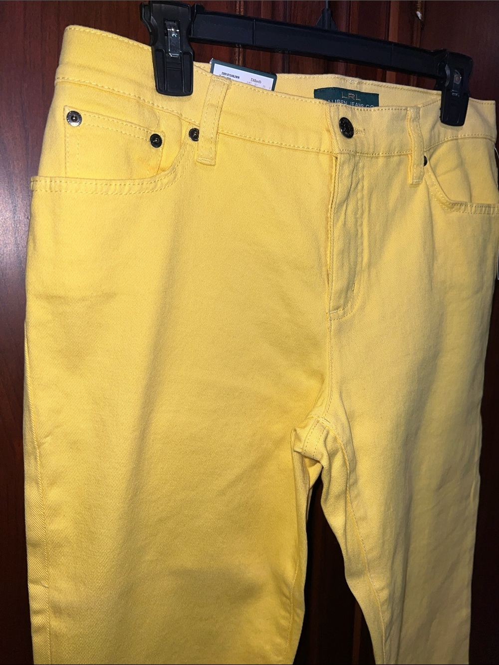 Lauren Ralph Lauren Women’s Bright Yellow Straight-Leg slim fit Jeans